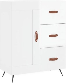 vidaXL magasfényű fehér szerelt fa tálalószekrény 69,5 x 34 x 90 cm