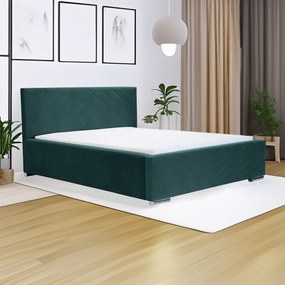 Kárpitozott ágy tárolóval és COOL matraccal 120x200 cm Türkiz