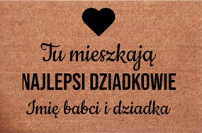 Lábtörlő az ajtó alatt Itt élnek a legjobb nagyszülők nevek