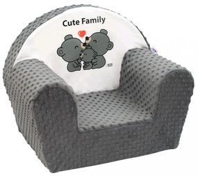 Gyermek fotel New Baby Cute Family szürke