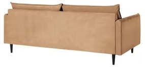 Barna bársony kanapé 203 cm Juli – Ropez