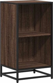 vidaXL barna tölgyszínű szerelt fa könyvszekrény 40x35x76 cm