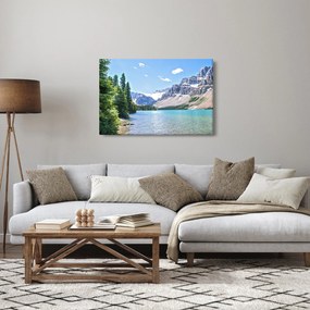 Egy alpesi tó képe (90x60 cm)