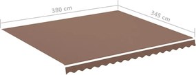 Barna csere napellenző ponyva 4 x 3,5 m