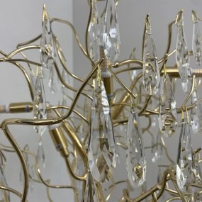 Kristály állólámpa 5xG9/40W/230V arany