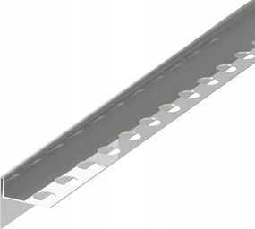 Lejtős Élzáró Profil Jobb Oldali Ezüst Színű, Kefélt 100cm