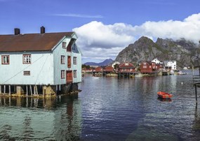 Poszter 42x29,7cm Halászfalu a vízparton 2, Assaf Frank