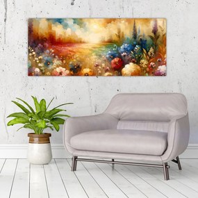 Kép - Színes rét (120x50 cm)
