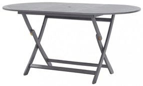 tömör akácfa összecsukható kerti asztal 160 x 85 x 75 cm
