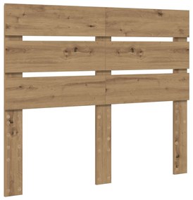 vidaXL Ágykeret fiókkal fejtámlával Artisan tölgy 120 x 200 cm Faanyag