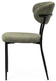 Zöld Bouclé Étkezőszék. CT-W1021 GRN2