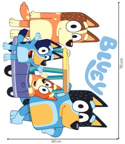 Textil falmatrica "Bluey"