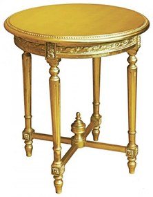 Lucile arany barokk asztal 65x65x75 cm