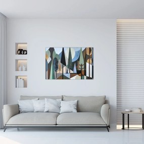 Kép - Természetes geometriai absztrakció II. (90x60 cm)
