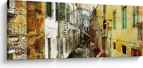 Kép - Utca Velencében (órával) (90x30 cm)