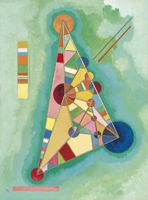 Reprodukció Colorful in the triangle, Kandinsky, Wassily