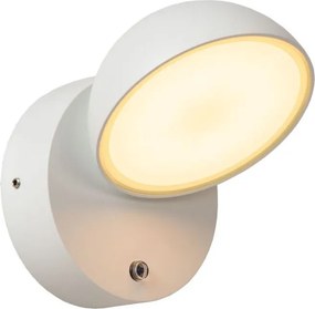 LUCIDE 22865-12-31 FINN Fali Lámpa Mozgásérzékelővel Fehér LED IP44