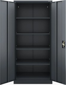 Zárható irattartó szekrény antracit JAN H D600 900 x 1950 x 600 mm