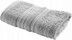 Frottír Törölköző 30 x 50 cm szürke puha Biopamut