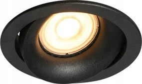 Lámpatest spot állítható fekete kerek szem Italux