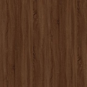 3 szintes barna tölgy színű fa könyvszekrény 40 x 24 x 109 cm
