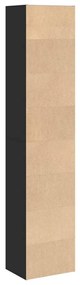 fekete szerelt fa könyvespolc 40 x 30 x 189 cm