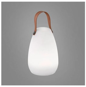 Fehér-barna LED asztali lámpa (magasság 20 cm) Ruby – Fischer &amp; Honsel