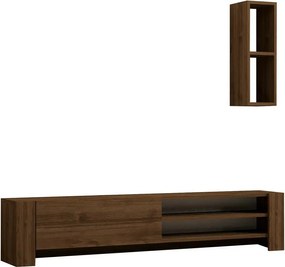 TV-asztal polccal Naz Walnut