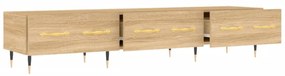 sonoma tölgy színű szerelt fa TV-szekrény 150 x 36 x 30 cm