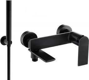 Mexen Zero R70 kádtöltő csaptelep zuhanyszettel, fekete - 7113R70-70