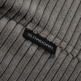 Világosszürke kordbársony gyerek babzsákfotel Game Amuse – SLOWDOWN