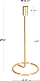 Fém gyertyatartó Babirye – Kave Home