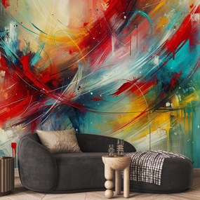 Fotótapéta - Absztrakció pirossal (147x102 cm)