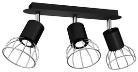 Spotlámpa DANTE 3xGU10/25W/230V fekete/fényes króm