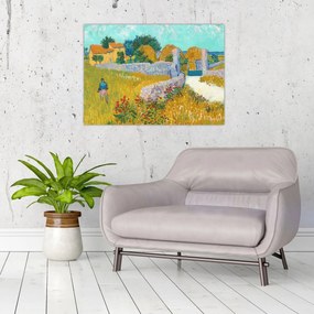 Kép - Vincent van Gogh, Farmhouse in Provence, reprodukciók (70x50 cm)