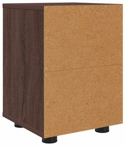 vidaXL Éjjeliszekrények 2 pcs Barna Tölgy 30,5 x 30 x 43 cm Faanyag