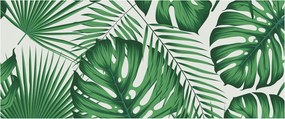 Divatos Flizelin Tapéta Fali Furnér Trópusi levelek 250x104 Ragasztó