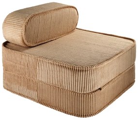 Barna kordbársony gyerek fotel Flip – Wigiwama