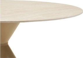 Kerek étkezőasztal kerámia asztallappal ø 120 cm Annecy – House Nordic