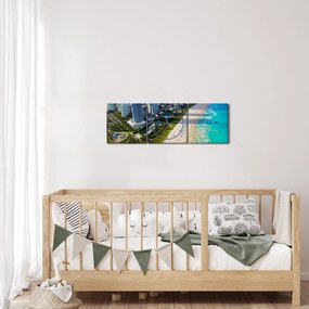 Kép - Miami, Florida (órával) (90x30 cm)