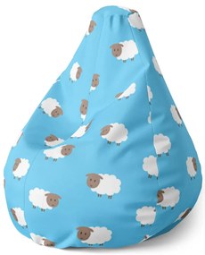 Pear babzsák báránykák - gyerek, kék