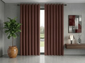 Sötétítő függöny NEREO 140x250 cm, barna Felfüggesztés: Hullámos sínszalag