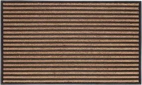 Masszív Lábtörlő Kókuszdió Ajtószőnyeg Csíkokkal Kültéri Használatra