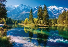 Fotótapéta Hegyek Tájkép Természet Tó Falra Hálószoba Nappali 400x280