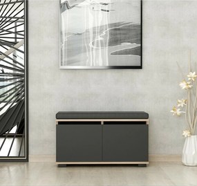 Drago Walnut and Black cipősszekrény