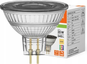Led izzó MR16 GU5.3 5W 35W 345lm 3000K 12V Fényerőszabályozható Ledvance