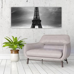 Kép - Rózsaszín autó Párizsban (120x50 cm)