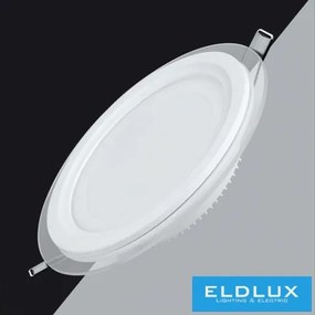 UNIVERSO Köralakú süllyesztett LED panel 18w 1800lm CCT kapcsolóval IP20 fehér
