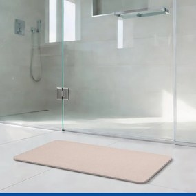 Bézs kovaföld fürdőszobai kilépő 39x60 cm Simi – Wenko