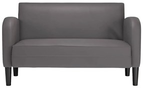 szürke műbőr Loveseat kanapé 110 cm